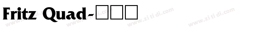 Fritz Quad字体转换